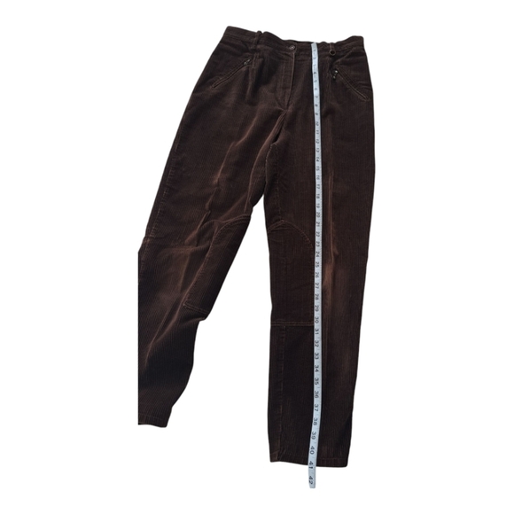 Vintage corduroy brown vest & brown high waist pants & sleeveless jacket - Picture 9 of 12